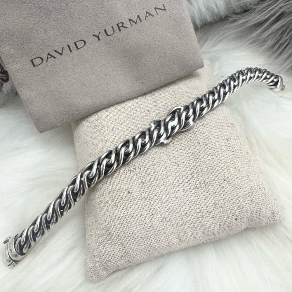 David Yurman Diamond X Lyrica Bracelet .925 - Picture 8 of 11